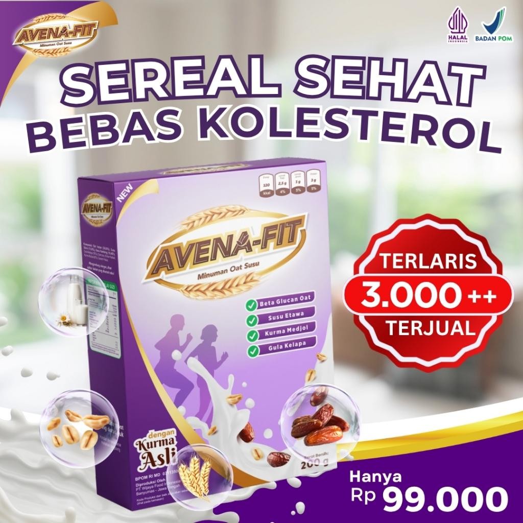 

LS Avenafit - Sereal Sehat Atasi Kolesterol dan Jaga Kesehatan Jantung Secara Alami 100% Original