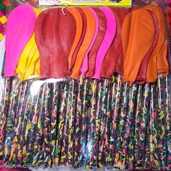 

LS BALON PESTA MESIS isi 60biji Candy Food Snack Makanan Cemilan Kering