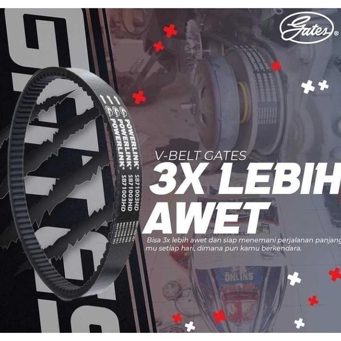 VAN BELT V BELT V-BELT VBELT GATES POWERLINK HONDA SCOOPY ESP K93 K16