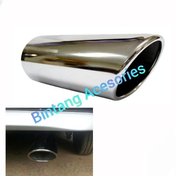Mufler Ujung Knalpot Mobil GRAND NEW INNOVA OLD Model Miring