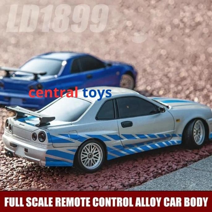 BEBAS ONGKIR - rc drift diecast body shell LDRC LD899 NISSAN GTR gyroscope RWD propo Remote Control