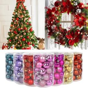 HIASAN POHON NATAL BOLA BOLA ORNAMEN NATAL GANTUNG