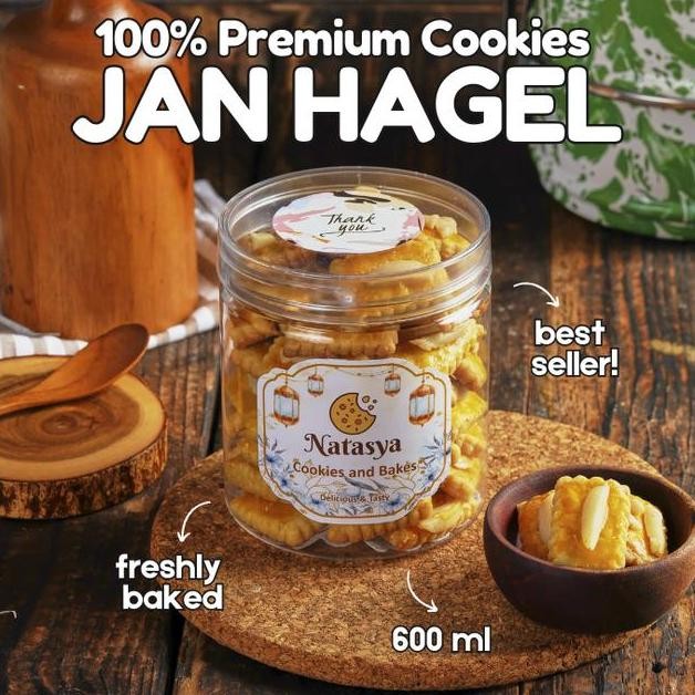 

Cookies Kue Kering Jan Hagel Keju Topping Kacang Kenari Almond Homemade Parcel Lebaran Idul Fitri