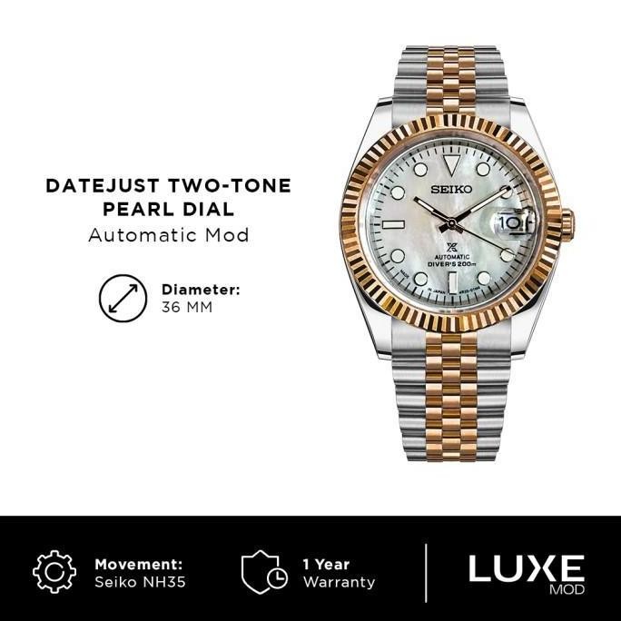 TERBARU Seiko Datejust Two tone Pearl Dial NH35 PROMO