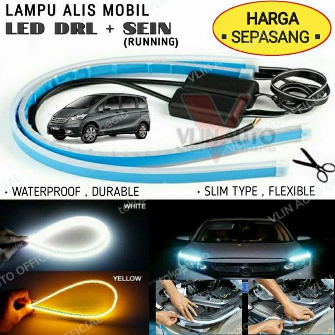 Lampu Alis Headlamp Mobil Honda FREED LED DRL Sen Running 2pc Keren