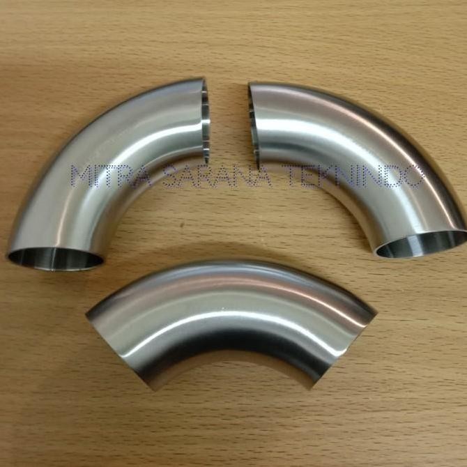 Knee Elbow Sanitary Stainless 316 316L 1" Inch Od Pipa 25.4Mm Terbaik