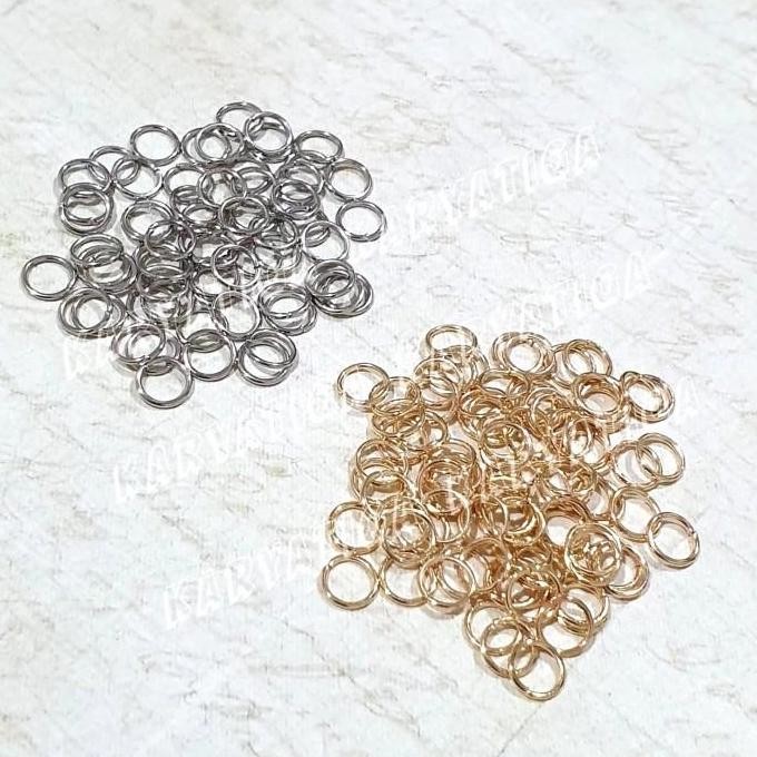 

^%^%^%^%] Ring Kait Bulat / Jump Ring Tebal Diamater 7 mm (isi +/- 60 pcs)