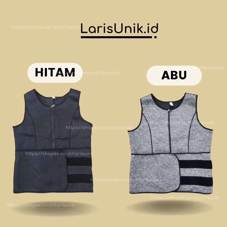 Korset Pelangsing Pembakar Lemak Pengecil Perut Buncit Velcro Pria Premium Pembentuk Badan Pria Sixp