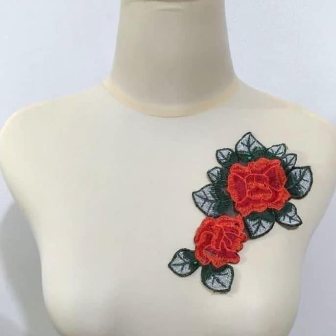 

+%+%+%] Patch 2 Rose / Aplikasi Jahit Bordir 2 Rose / Emblem 2 Rose