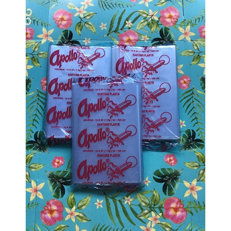 Bisa Cod Promo Murah Harga Pabrik  Plastik Bening Pp Apollo Merah 1 Ons  1/4 Kg  1/2 Kg  1 Kg  2 Kg 
