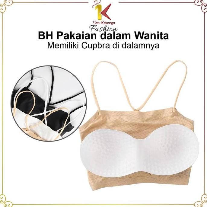 Df353>> P244 Bh Krop Tali Silang Gaya Korea Bh Wanita Tanpa Kawat