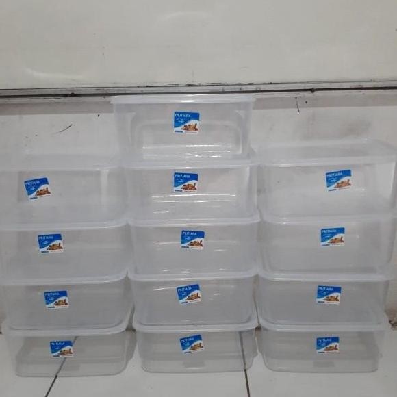 Food Box 1800ml Plastik / Kotak Makan 1800 ml / Toples KMP MUTIARA
