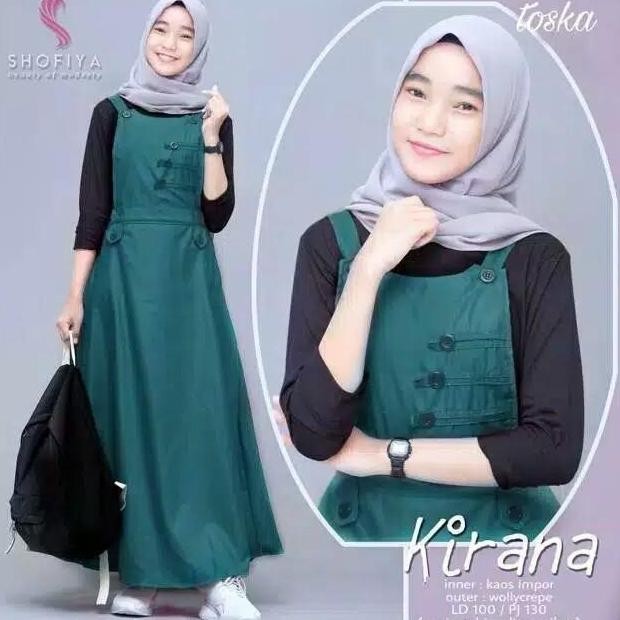 Gamis Anak Remaja Usia 12-14 Thn Baju Gamis Muslim Anak KIRANA OVERALL