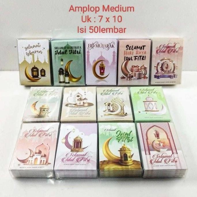 

AMPLOP LEBARAN HARI RAYA / AMPLOP IDUL FITRI MIKA ISI 50 LEMBAR MURAH