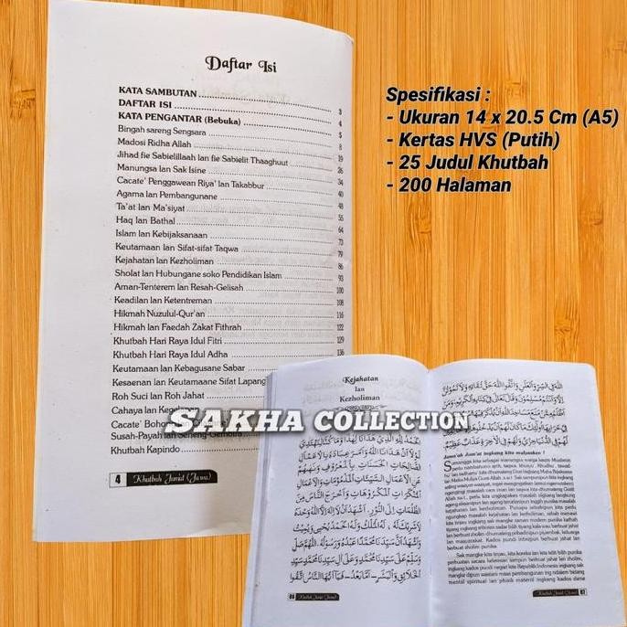 BUKU KHUTBAH-HARI RAYA IDUL FITRI & IDUL ADHA BAHASA/BOSO JAWI JAWA