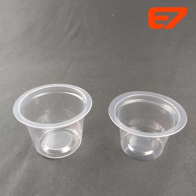 Cup Puding Plastik PP Sauce Cup Sambal Bumbu 50ml & 65ml (50pcs)