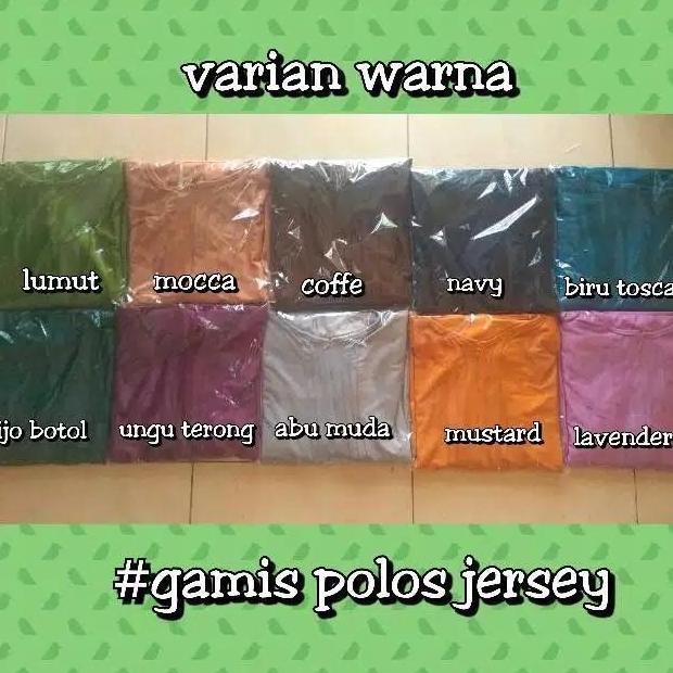 GAMIS BAHAN JERSEY ZOYA POLOS BUSUI XL