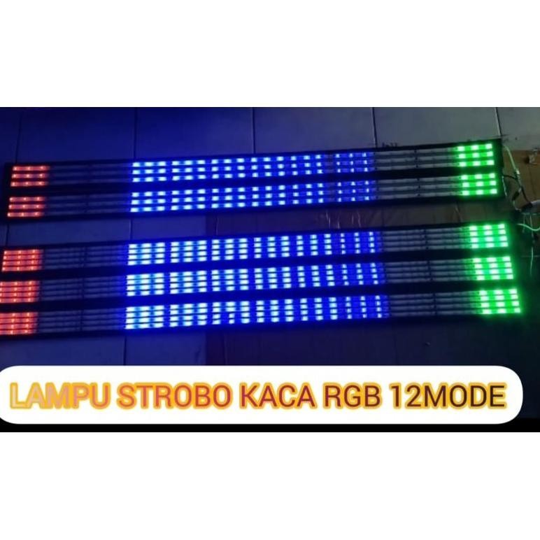 Aw89 Big Sale Lampu Strobo Kaca Rgb 12Mode Mobil Pickup Elf Truck 12 Volt / 24 Volt Original