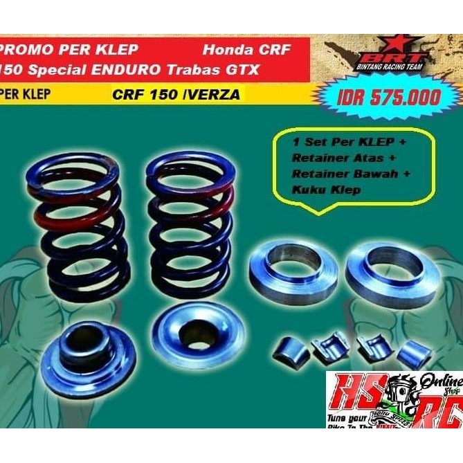 New Per Klep Racing Brt Crf 150 Brt Spring Valve Verza New Megapro