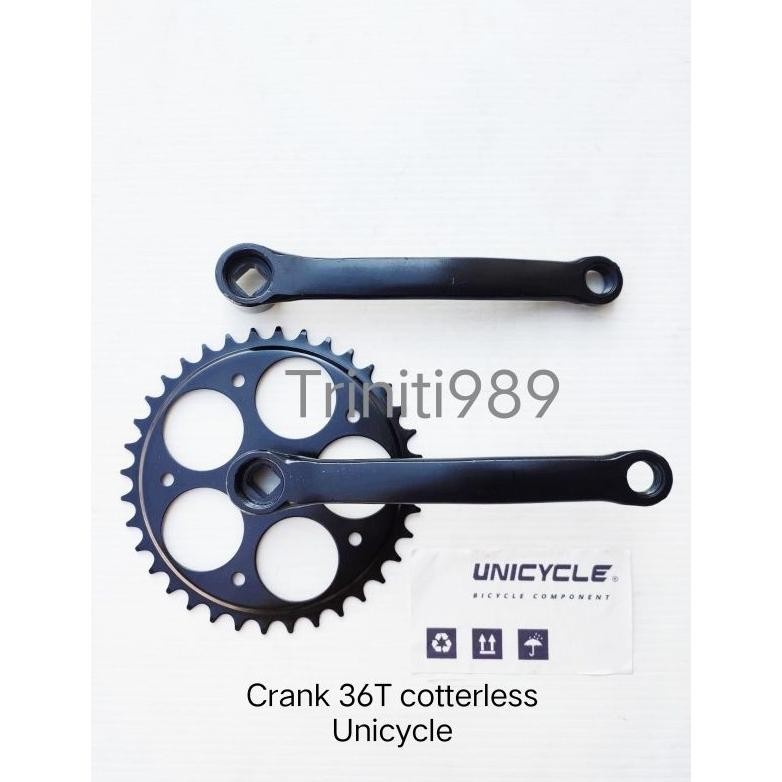 Gh-67 Gb29 Crank/Gear/Gir Sepeda 36T As Kotak Cotterless Unicycle Original