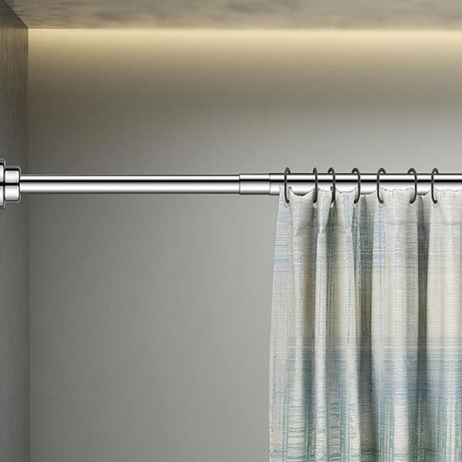 Tiang Gorden Besi Tiang Jemuran Baju Portable Tanpa Paku