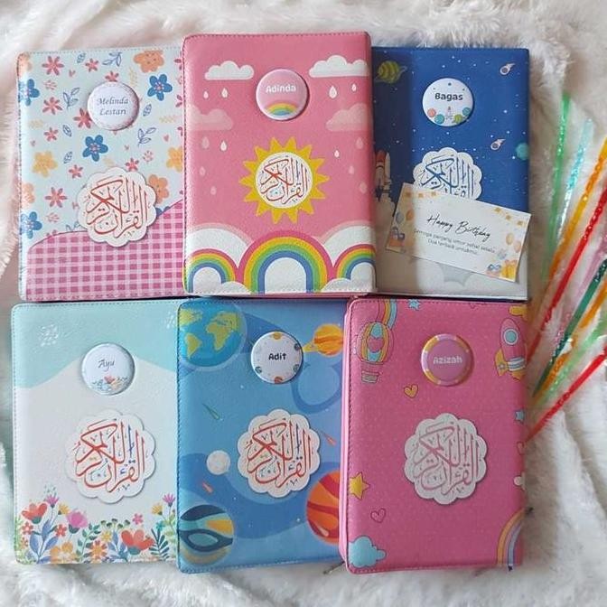 

Al Quran Kaleb Custom Nama Ukuran A5 Al Quran 8 Blok Warna Hafalan Tipe Reslating Hadiah Pernikahan LM