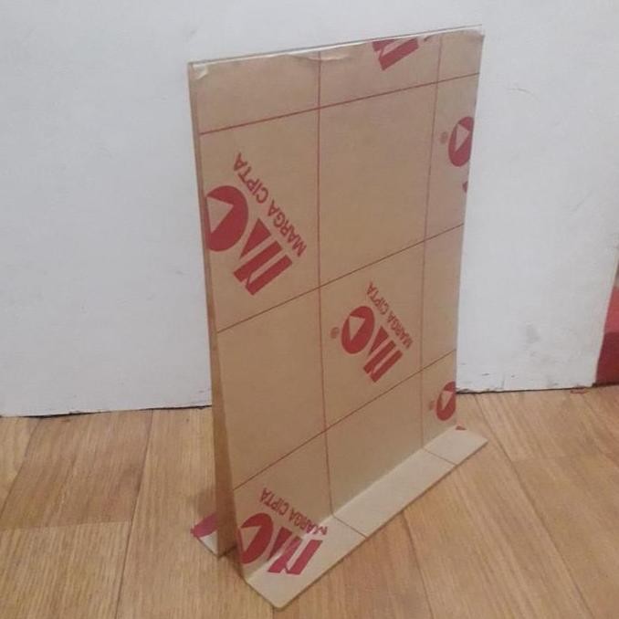 

NEW TEMPAT BROSUR / TENT HOLDER / TENT CARD AKRILIK DISPLAY 2 SISI A3 3mm