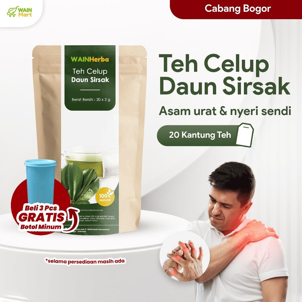 

SBID ANTI KANKER !!! Teh Celup Daun Sirsak, Penyembuh Diabetes dan Asam Urat Terampuh, 100% Organik