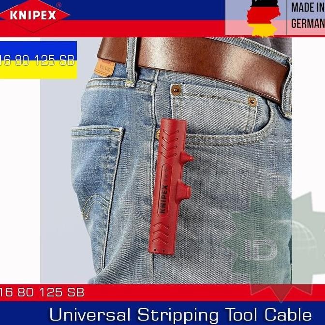 Pengupas Kabel 16 80 125 Knipex Universal Stripping Tool Cable