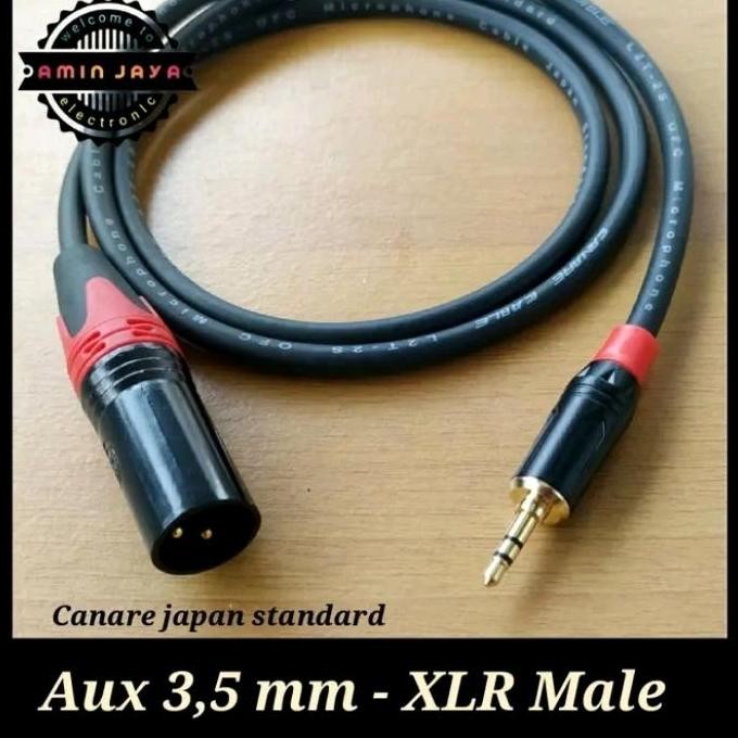 KABEL JACK AUDIO XLR  TO JACK AUX 3.5MM