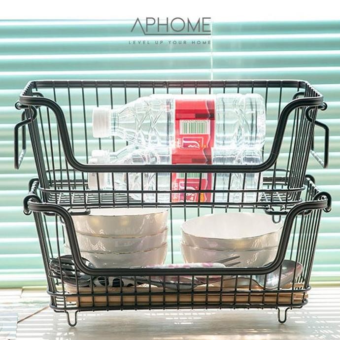 Rak Desktop Serbaguna Rak Bawang Dan Bumbu Rak Buah Dan Sayuran Kitchen Storage Harsa Allshop