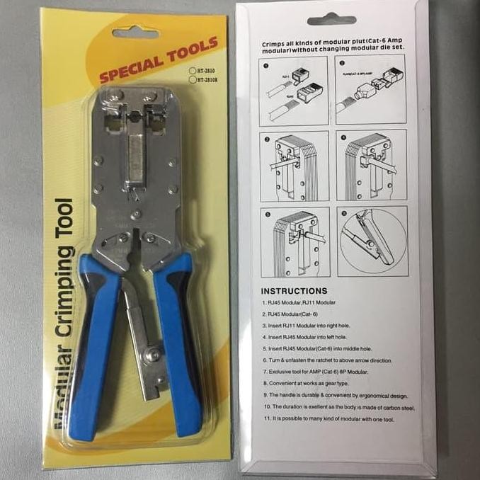 Modular Crimping Tool Talon Cat5 Cat6 Tang Krimping Cat 6 TL-2810R
