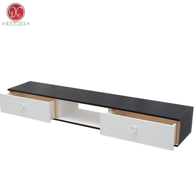 Rak Tv Dinding 100X20Cm 2 Laci Minimalis - Meja Tv Dinding Allshop