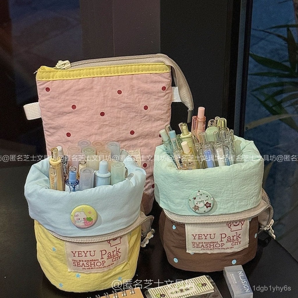 

New2025Japanese Style Simple Vertical Flip Pencil Case High-Value Female Junior High School Student Large Capacity Pencil Stationery Storage QQ7X