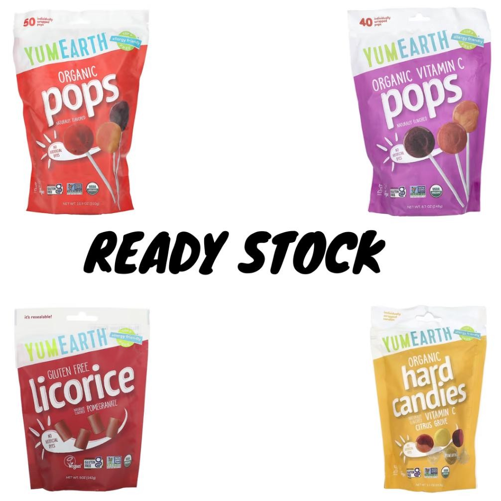 

Permen Organic Yumearth Organic Pop Vitamin C Assorted Flavors Vegan