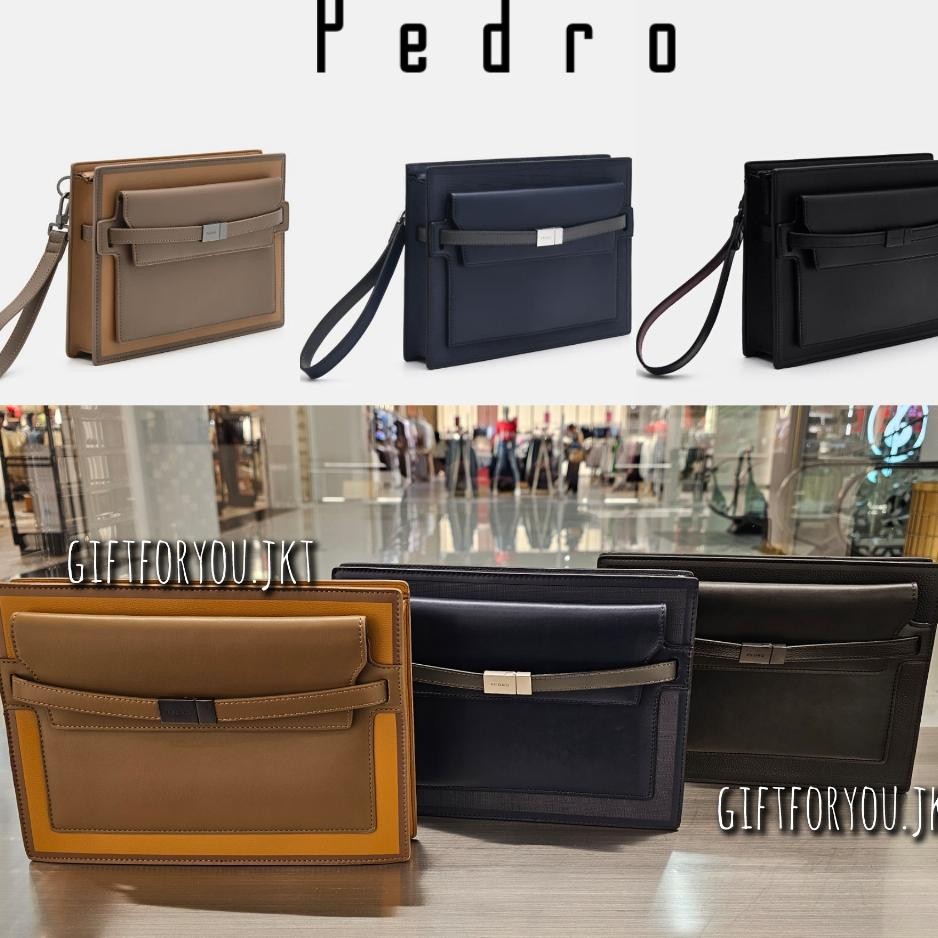 Tas Pedro Pria Man Hopper Clutch Bag Fashion Style Casual Kasual Cowok Laki Laki Clutch Kerja Woman 