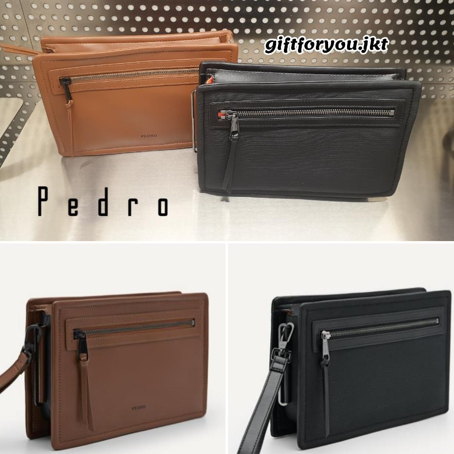 Tas Pria Pedro Kasten Clutch Pria Man Bag Tas Kerja Pria Cowok Laki Laki Simple Clutches