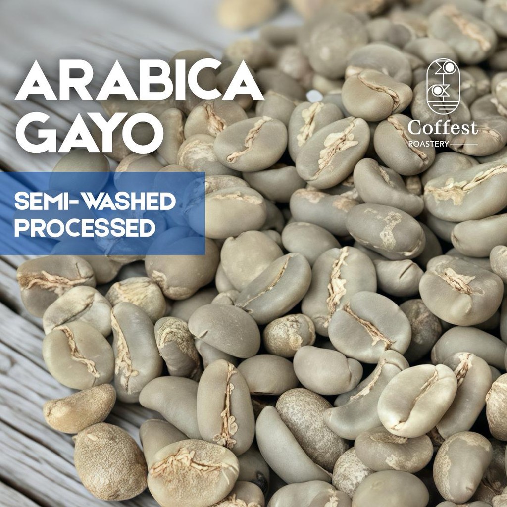 

Green Bean Arabika Gayo - Grade 1 - Semiwashed Processed - 1 kg