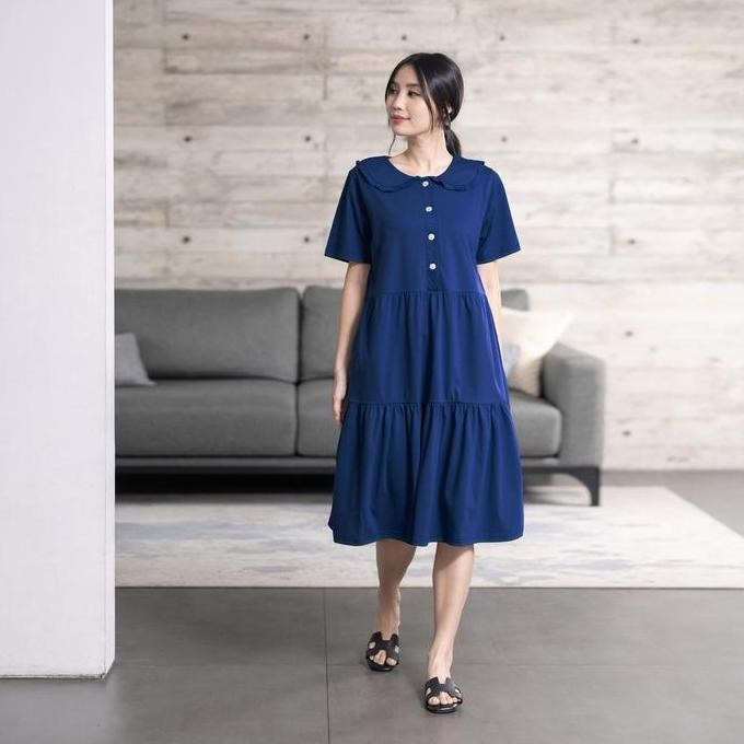 FOREVER SWEET Daster Kekinian Home Dress Daisy Busui Cantik Nyaman Wanita Tidur Kancing Panjang