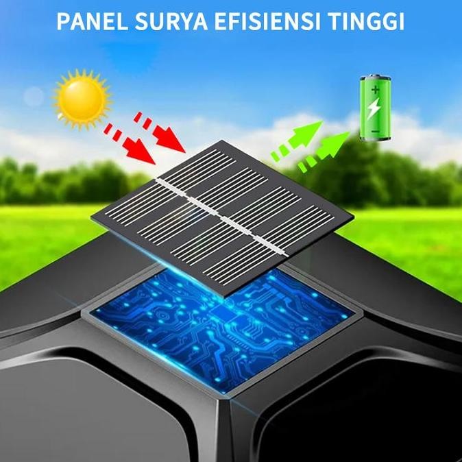 4Pcs Lampu Pilar Led Tenaga Surya Lampu Tiang Luar Ruangan Lampu Pagar Tahan Air Untuk Dekorasi Ruma