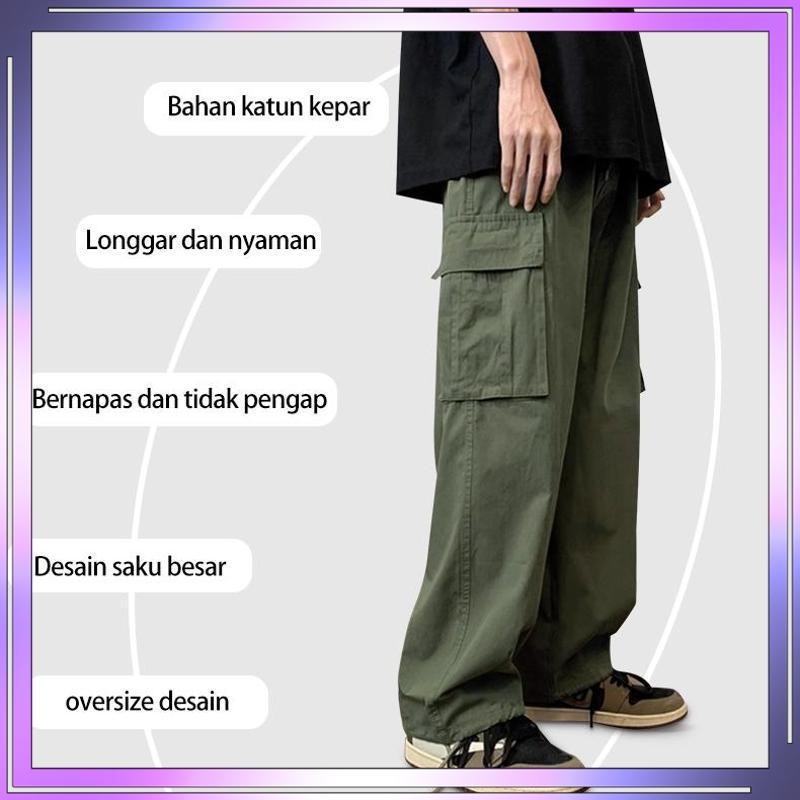 Promo Celana kargo celana celana baggy pria celana korean style pria celana putih pria baggy baggy p