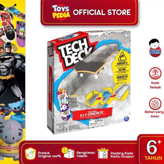 MAINAN FINGERBOARD TECH DECK - TECH DECK CONCRETE TOYS ORIGINAL DAN TERPERCAYA