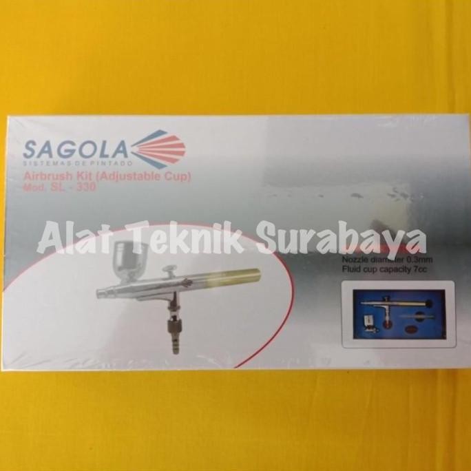 AIR BRUSH SL-330 / ALAT CAT SEMPROT ADJUSTABLE CUP SPRAYER SPUYER PAINT SPRAY LUKIS SEMPROT