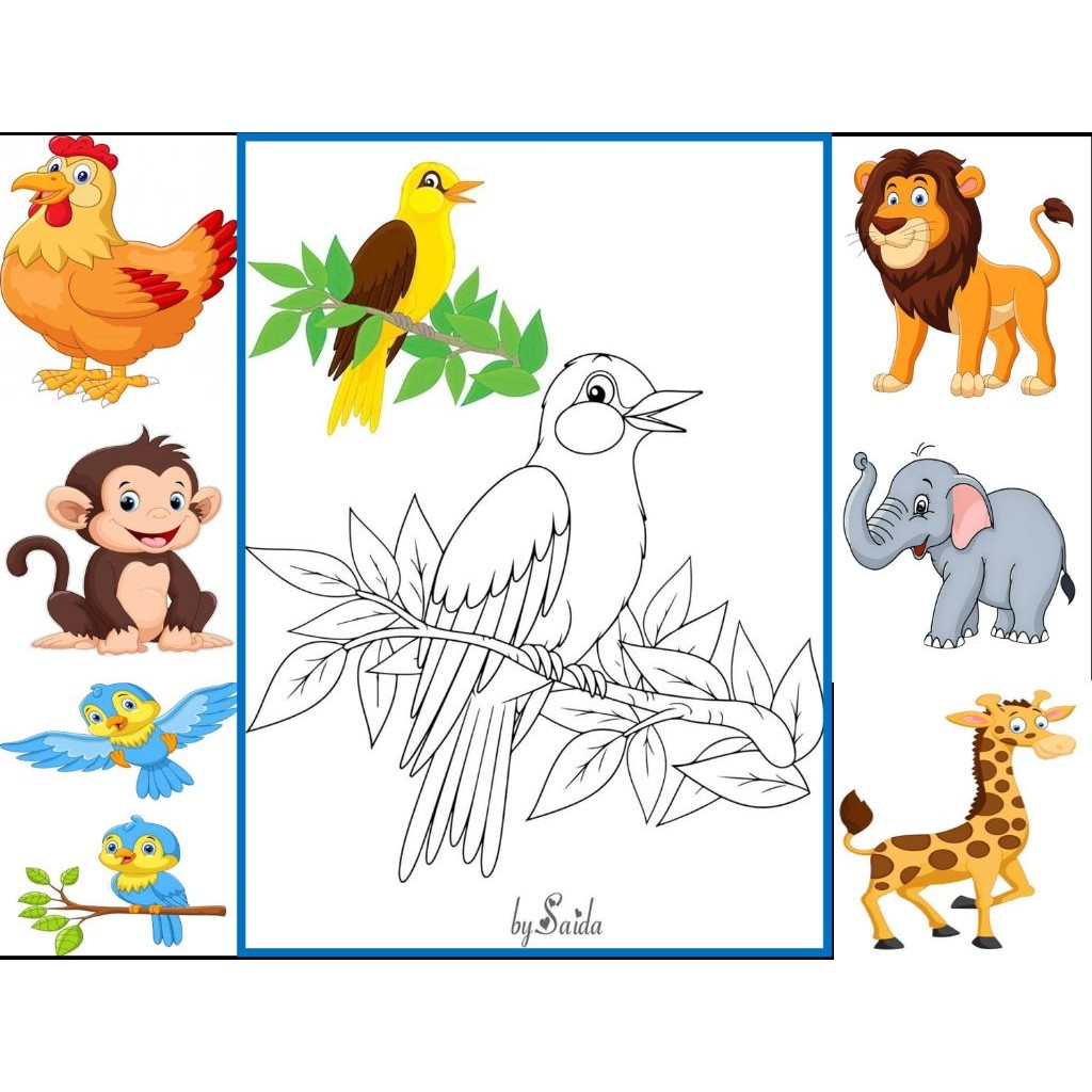 

Mewarnai gambar sederhana anak TK/Paud ( 10 LEMBAR ) kertas tebal hvs A4 80 GSM