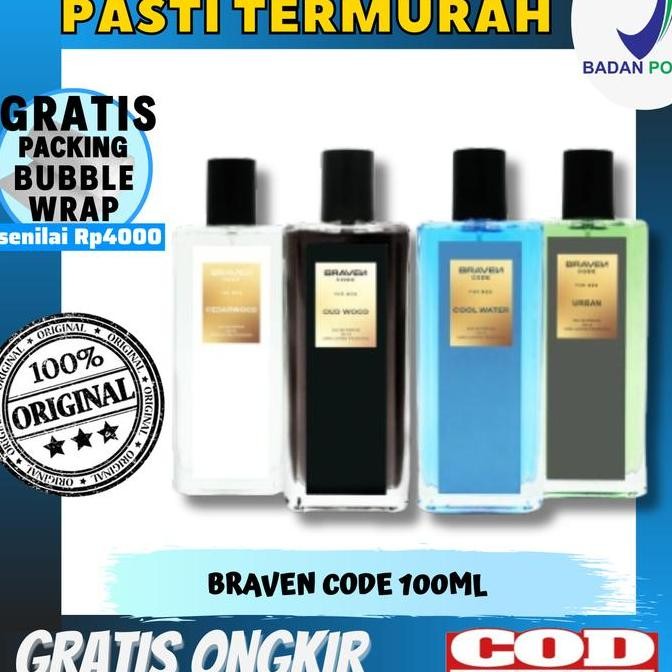 Parfum Pria  Braven Code 100ml Eau De Parfum Minyak Wangi Farfum Pria Cowok Laki Laki Wangi Tahan La
