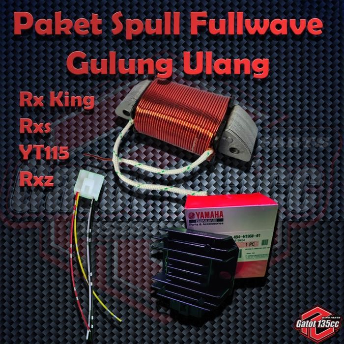 Paket Spul Pengisian Fullwave Rx King Rxs Rxz Dc Set Kiprok Nmax Suport Daymaker Satu Set Spul Kipro