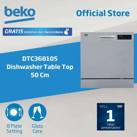 PROMO Beko Dishwasher Mesin Cuci Piring DTC-36810S - Garansi Resmi
