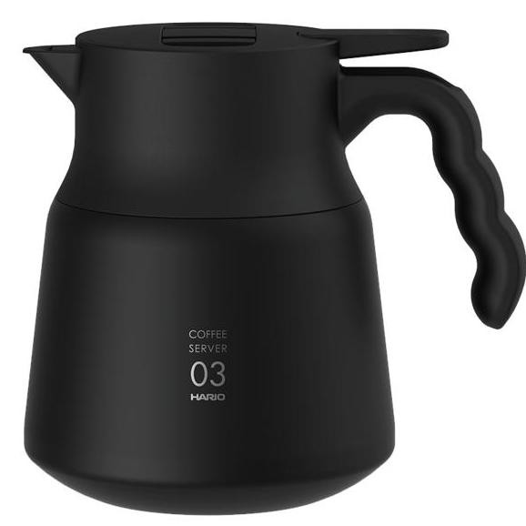 TERBARU Hario V60 Insulated Stainless Steel Server PLUS 800 Black VHSN-80-B