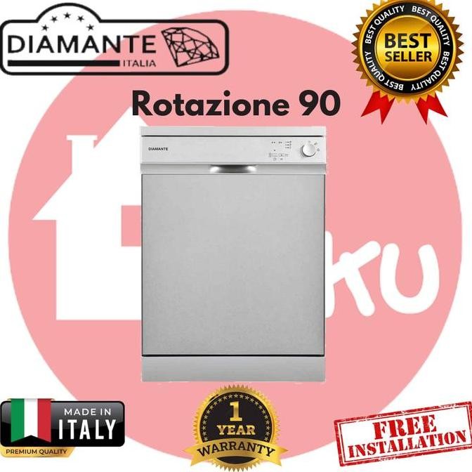 Dishwasher Diamante Rotazione 90 Freestanding Dishwasher