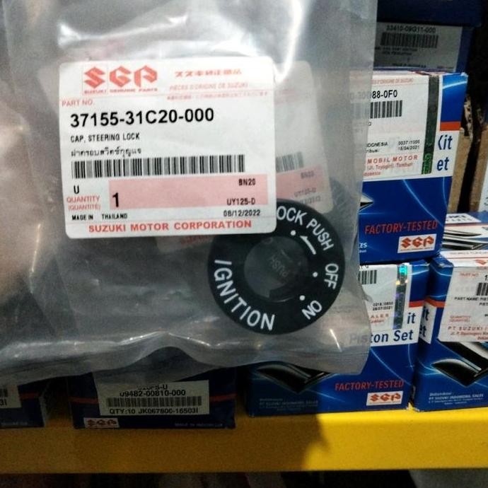 Ready  Tutup kunci kontak satria lumba hiu Shogun 110 smash lama spin 125 original Suzuki Genuine Pa